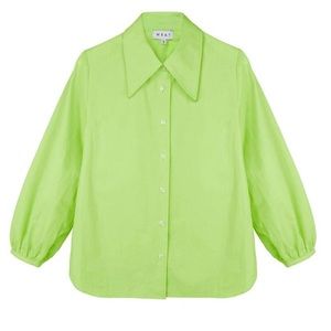 BNWT WRAY NYC MADISON BLOUSE TOP in LIMEADE